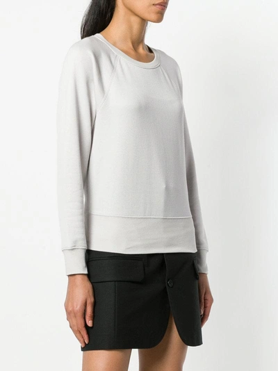 Shop James Perse Raglan Sleeves Sweatshirt - Grey