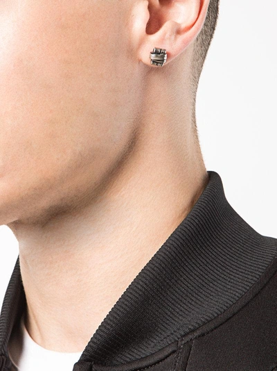 Shop Werkstatt:münchen Knot Stud Earrings - Grey