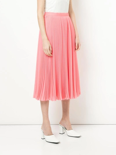 Shop H Beauty & Youth H Beauty&youth Pleated Midi Skirt - Pink
