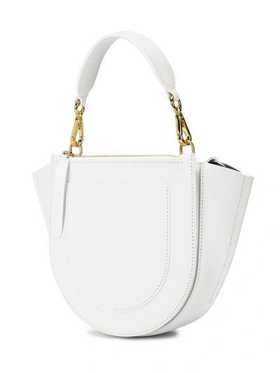 Shop Wandler Foldover Flap Shoulder Bag - Sm002 White Shades