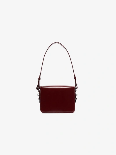 Shop Off-white Red Mini Padded Leather Shoulder Bag