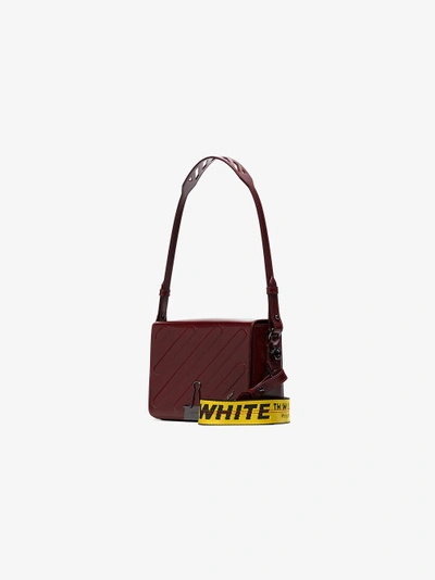 Shop Off-white Red Mini Padded Leather Shoulder Bag