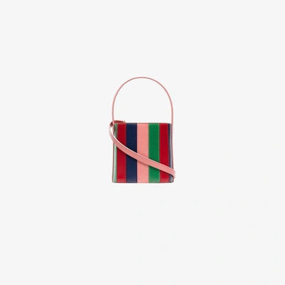 Shop Staud Multicoloured Bisset Leather Bucket Bag