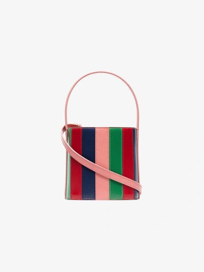 Shop Staud Multicoloured Bisset Leather Bucket Bag