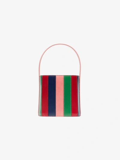 Shop Staud Multicoloured Bisset Leather Bucket Bag