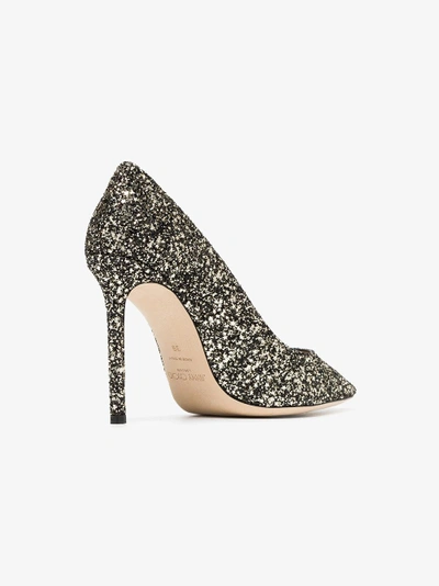 Shop Jimmy Choo Romy Glitter Pumps In Metallic