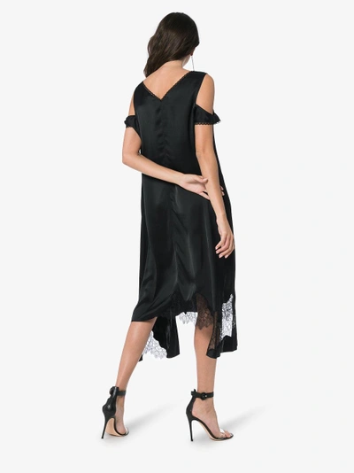 Shop Helmut Lang Deconstructed Slip Dress In Brown