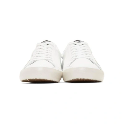 Shop Golden Goose White And Green Superstar Sneaker In White-emera