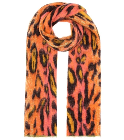 Shop Stella Mccartney Mohair And Wool-blend Scarf In Multicoloured