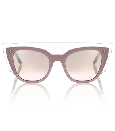 Shop Valentino Cat-eye Sunglasses In Pink