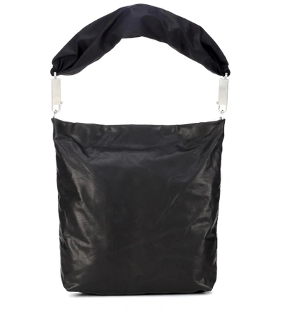 Shop Rick Owens Mail Bag Leather Shoulder Bag In Black