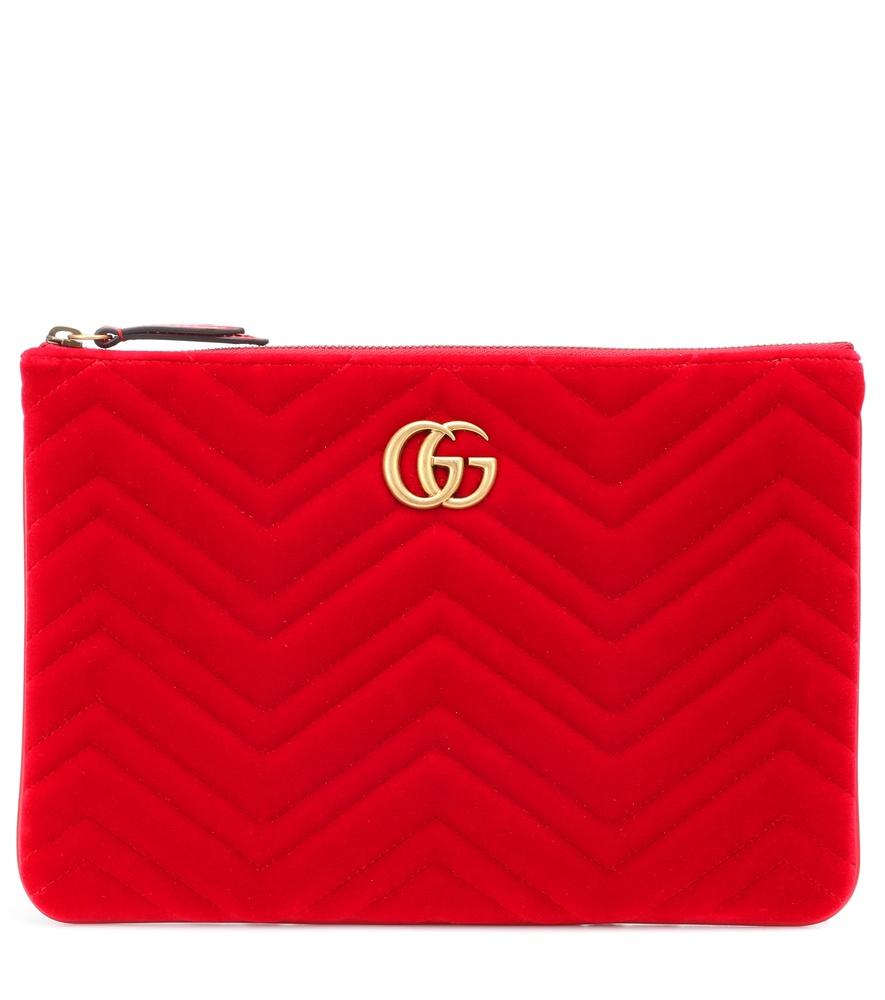 gucci velvet clutch