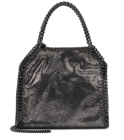 Shop Stella Mccartney Falabella Mini Tote In Black