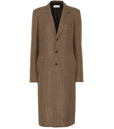 Shop Balenciaga Single-breasted Wool-blend Coat In Female