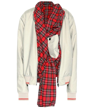 Shop Y/project Plaid Jacket In Beige