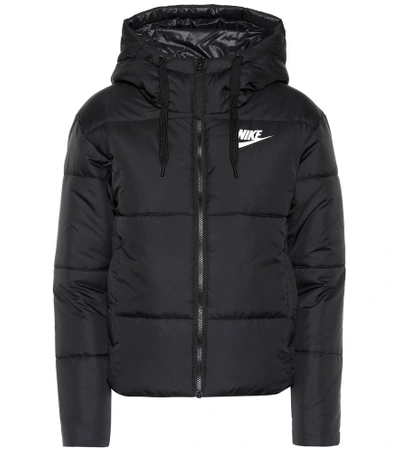Shop Nike Reversible Hooded Jacket In Black