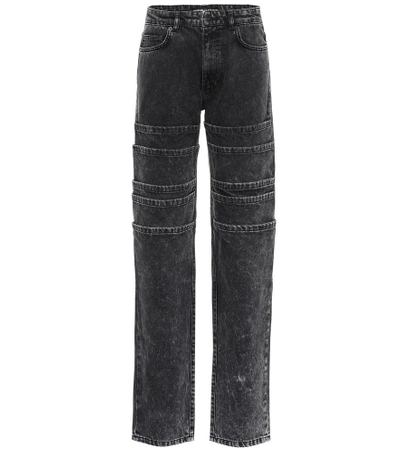 Shop Y/project Layered Wide-leg Jeans In Black