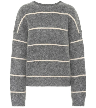 Shop Acne Studios Rhira Mohair-blend Sweater In Grey