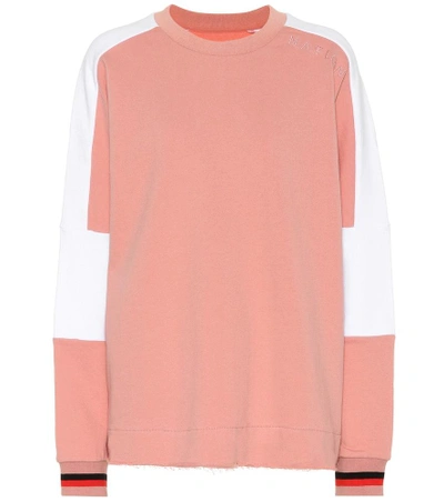 Shop P.e Nation Ali Boxer Cotton Sweatshirt In Pink