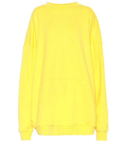 Shop Y/project Oversized Cotton Hoodie In Yellow