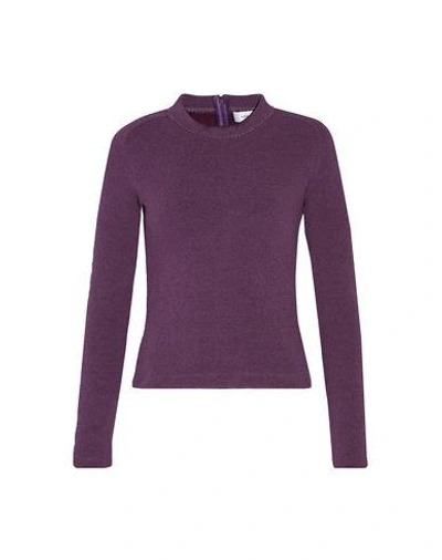 Shop Carven T-shirts In Purple