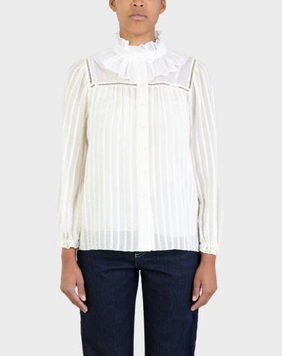 Shop See By Chloé Solid Color Shirts & Blouses In Ivory
