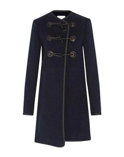 Shop Carven Coats In Dark Blue