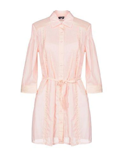 Shop Armani Jeans Solid Color Shirts & Blouses In Pink