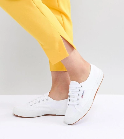 Shop Superga 2750 Classic Canvas Sneakers In White - White