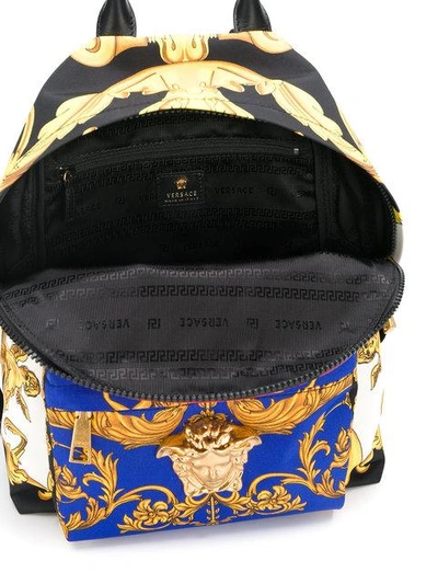 Shop Versace Baroque Print Backpack