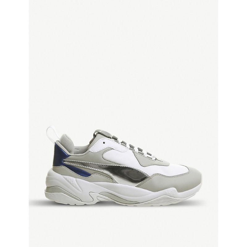 puma thunder white leather