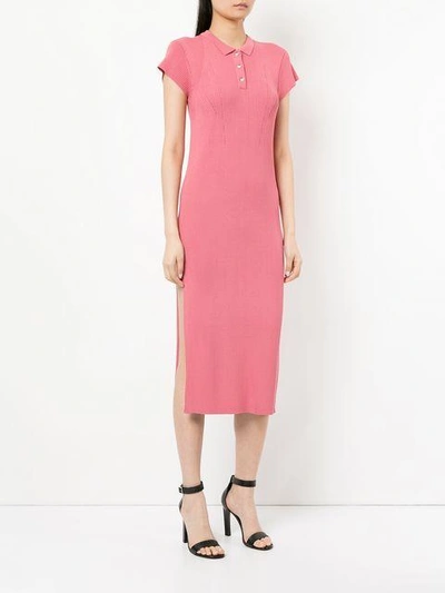 Shop Manning Cartell Mvp Ribbed Knit Dress - Pink