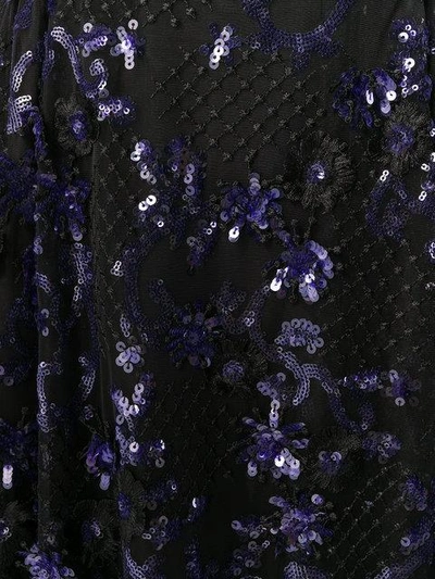 Shop Three Floor Sequins Embellished Flared Dress In Purple
