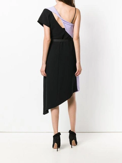 Shop Three Floor Coulour Blocked Dress In Black