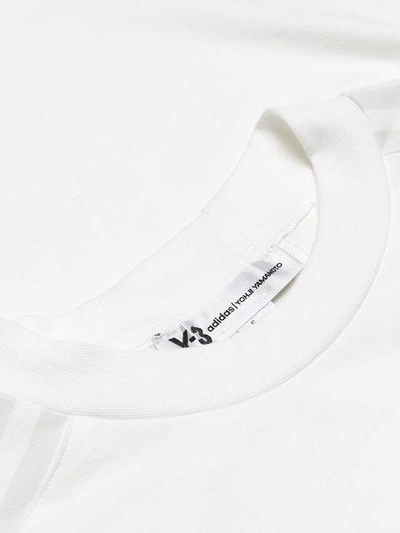 Shop Y-3 Stripe Long Sleeve T-shirt - White