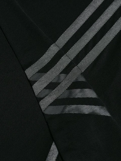 Shop Y-3 Striped Midi Dress In Black