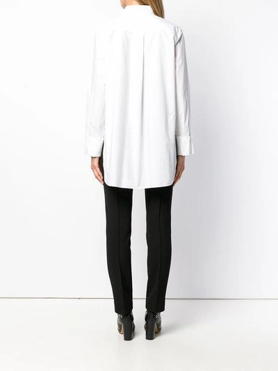 Shop Dorothee Schumacher Beaded Collar Shirt In White
