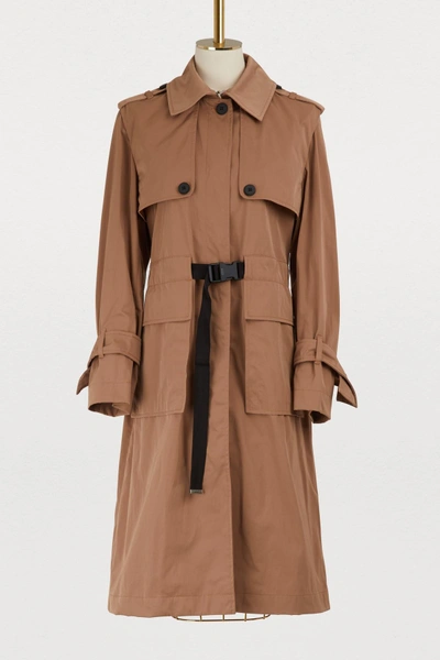 Shop Kenzo Cotton Trench In Beige