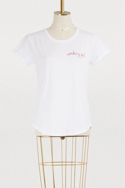 Shop Maison Labiche Working Girl Cotton T-shirt In White
