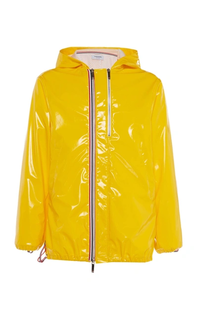 Shop Thom Browne Cropped Parka In Yellow