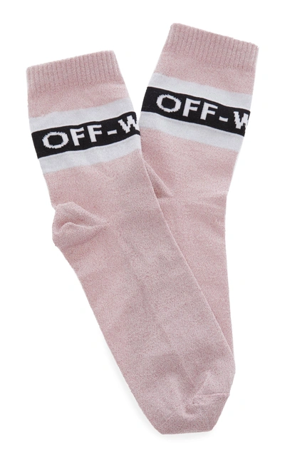 Shop Off-white Medium Industrial Socks In Pink
