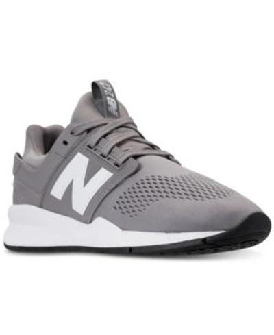 Shop New Balance Men's 247 V2 Casual Sneakers From Finish Line In Marblehead/white