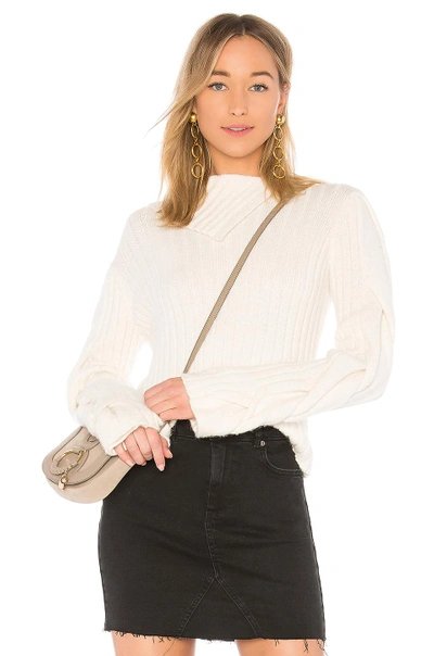 Shop See By Chloé See By Chloe Flap Sweater In White. In Natural White