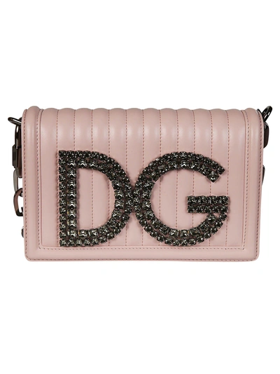 Shop Dolce & Gabbana Dg Girls Shoulder Bag In Rosa