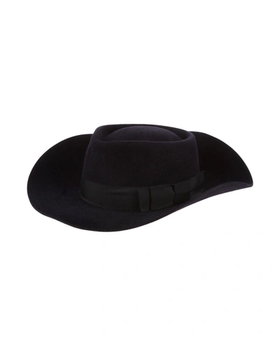 Shop Gladys Tamez Hat In Dark Blue
