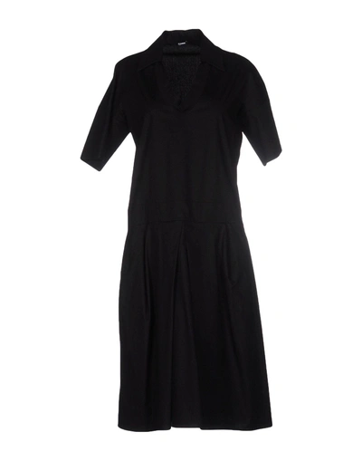 Shop Jil Sander Knee-length Dresses In Black