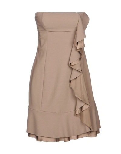 Shop Aniye By Short Dress In Dove Grey