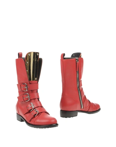 Shop Giuseppe Zanotti Boots In Red
