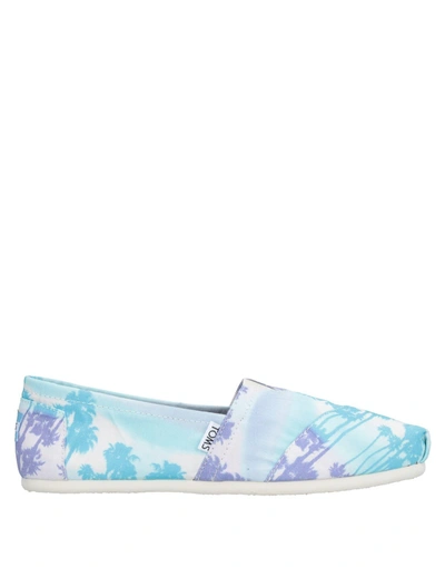 Shop Toms Loafers In Turquoise