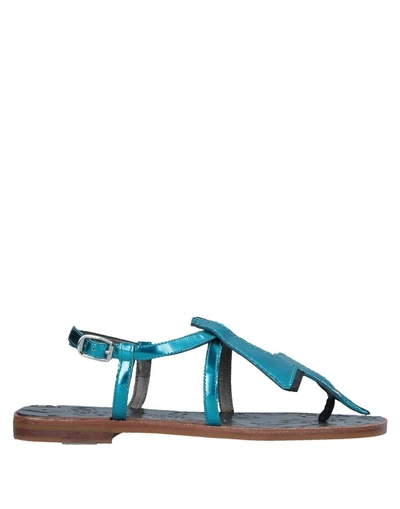Shop Marc By Marc Jacobs Flip Flops In Turquoise